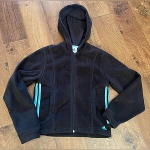 Adidas full zip fleece jacket women Sz medium